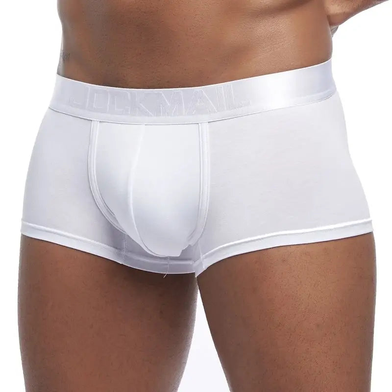 JOCKMAIL New sexy men underwear boxer solid boxershorts men Modal Soft Underpants Shorts men trunks cuecas Gay male panties