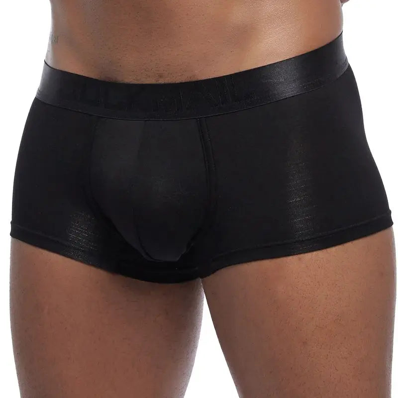 JOCKMAIL New sexy men underwear boxer solid boxershorts men Modal Soft Underpants Shorts men trunks cuecas Gay male panties
